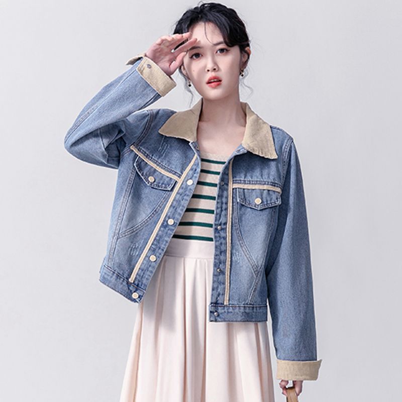 Retro Mid-length Long Sleeve Jacket For Women