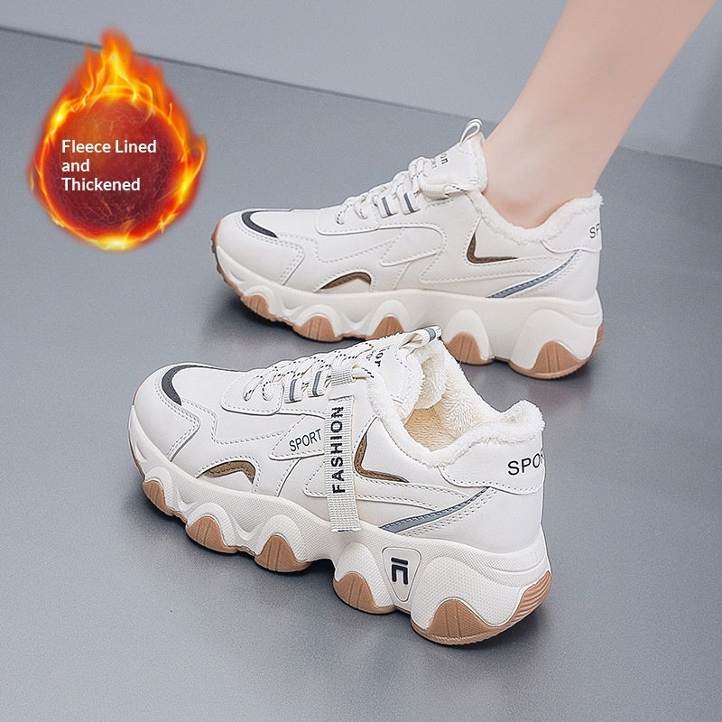 Breathable Sneakers With Thick Insoles For Women Students Running